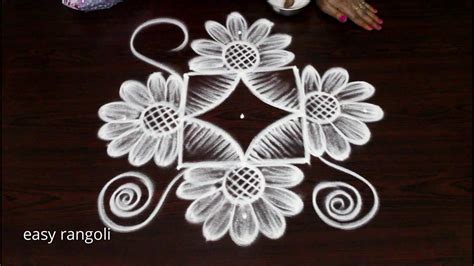 Amazing Creative Kolam With Dots Latest Indian Rangoli Arts Designs