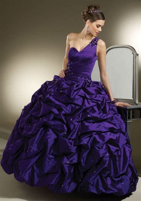 Whiteazalea Ball Gowns Shining Purple Ball Gowns