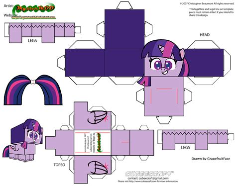 Pin De Nesmithj Em My Little Pony Cubeecraft Brinquedos De Papel