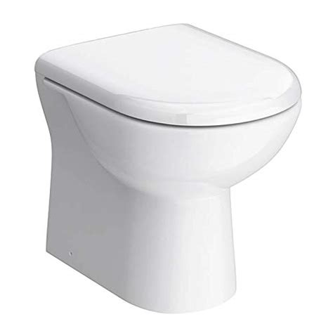 Buy Veebath Pro Bathroom D Shaped White Modern Back To Wall Btw Wc