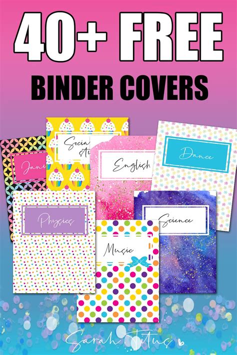Binder Dividers Printable