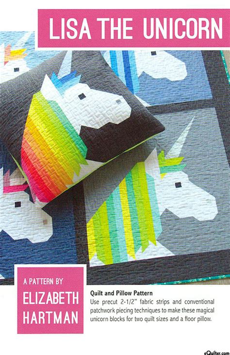 Equilter Lisa The Unicorn Quilt Pattern By Elizabeth Hartman