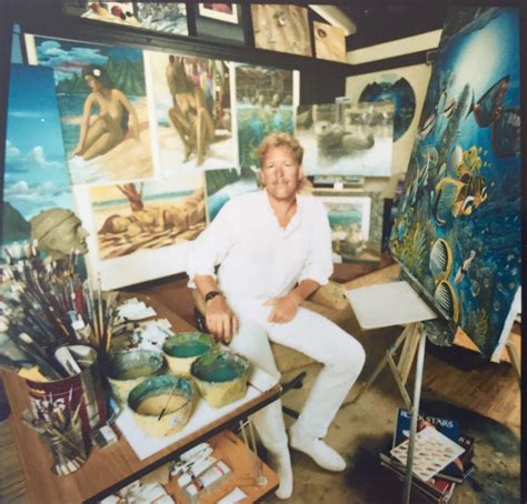 Artist- Robert Lyn Nelson in the studio.1990 Maui,Hawaii | Art studios