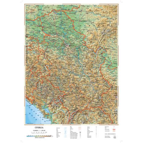 Školska Geografska Karta Srbije Mamut