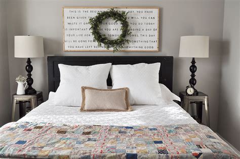 Farmhouse Guest Bedroom Little Glass Jar