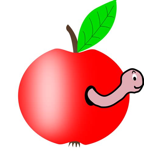 Wormhole Apple Worm · Free Vector Graphic On Pixabay
