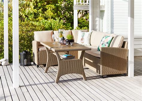 Containing inspiration, latest offers, news and information about current campaigns within jysk kuwait total product range. Σετ επίπλων JUELSMINDE 6 ατόμων φυσικό | JYSK | Outdoor furniture sets, Outdoor furniture, Furniture