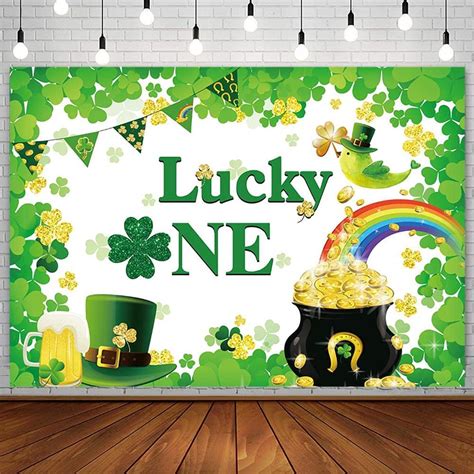 Amazon Aibiin X Ft Lucky One Backdrop Happy St Patrick S Day St