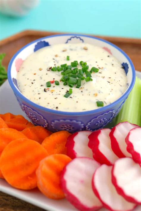 Homemade Ranch Veggie Dip Recipe Mind Over Munch