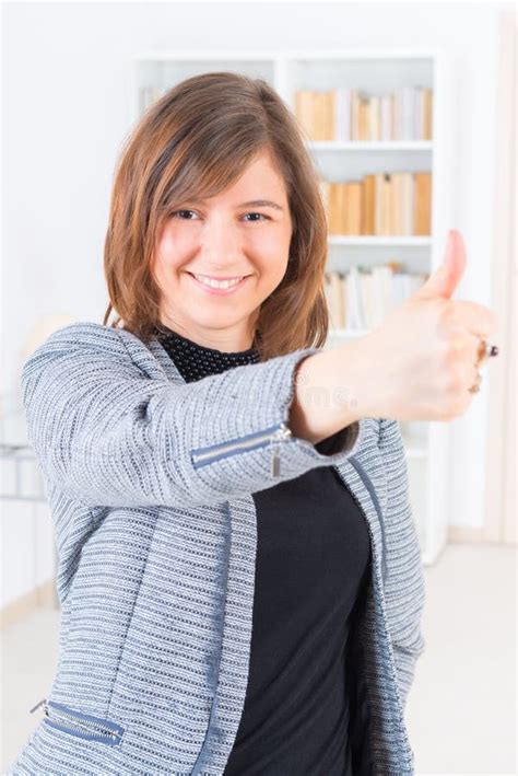 Deaf Woman Using Sign Language Stock Image Image Of Deafness Hair