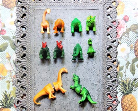 Dinosaur Head Butt Magnets Push Pins Refrigerator Magnet Etsy