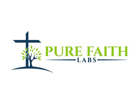 pure faith labs logo design 48hourslogo