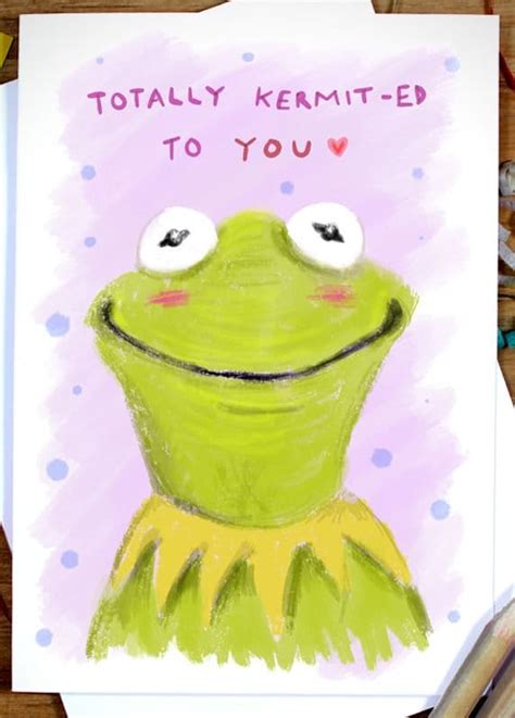 Kermit The Frog A6 Anniversary Card Totally Kermit Ed To Etsy