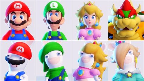 mario rabbids sparks of hope all characters youtube