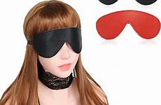 blindfold bondage mask bdsm cosplay eye woman sexy leather toys sex pu restraints slave fetish adult game