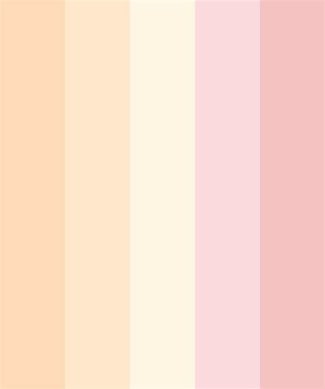 Pastel Peach And Pink Color Palette Pastel Color Schemes Color