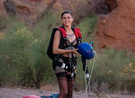 Special Forces Skydiver Jumps Off Cliff In Most Dangerous Lingerie
