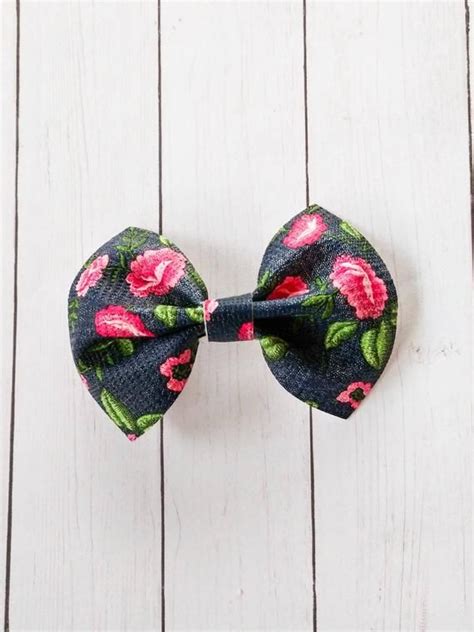 Blue And Pink Pinch Bow Pinch Bow Double Pinch Bow Floral Etsy Etsy
