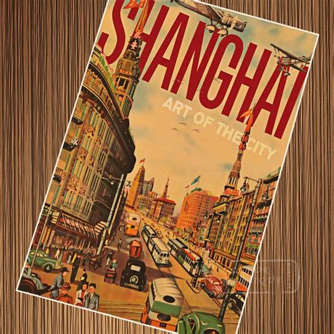 Old Shanghai 1930s History China Travel Tour Retro Vintage Poster