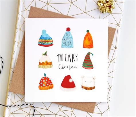 Festive Illustrated Christmas Cards Quirky Pack Of Illustrated