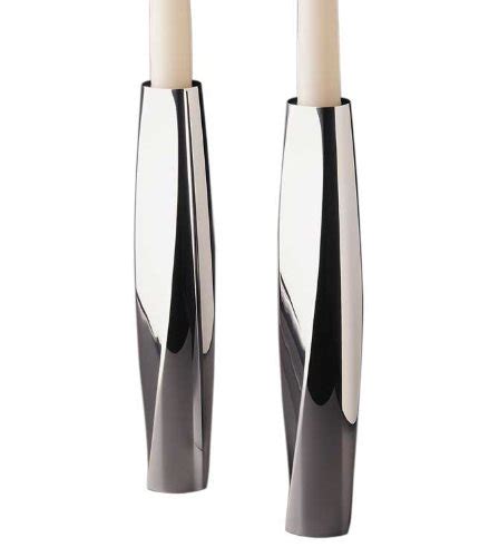 Nambe Candlestick Pair Twist Great Buy Dung84115a