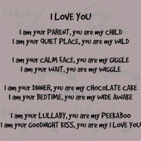 A Parents Poem I Love You Stuff I Love Pinterest