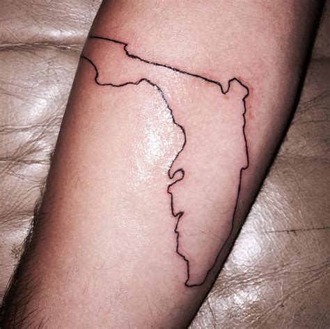 Update 59 Outline Of Florida Tattoo Best Incdgdbentre