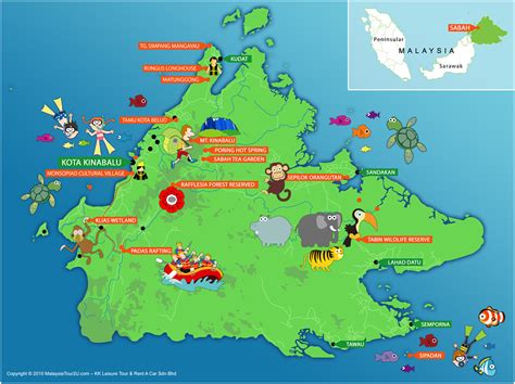 Tempat Menarik Di Lahad Datu Map Of Sabah Which One Would Be Your