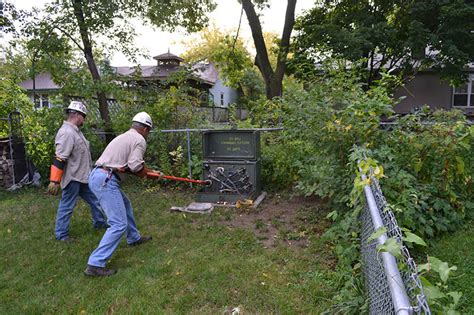 You walk out onto your roof deck with the. Take care when landscaping around padmount transformers - OPPD