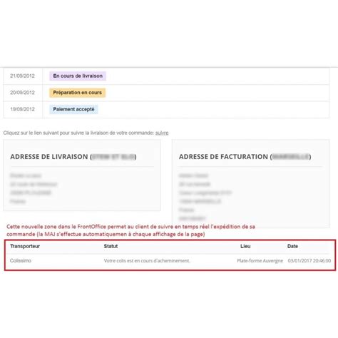 Suivi Livraisons Colissimo Chronopost Mondial Relay Prestashop Addons