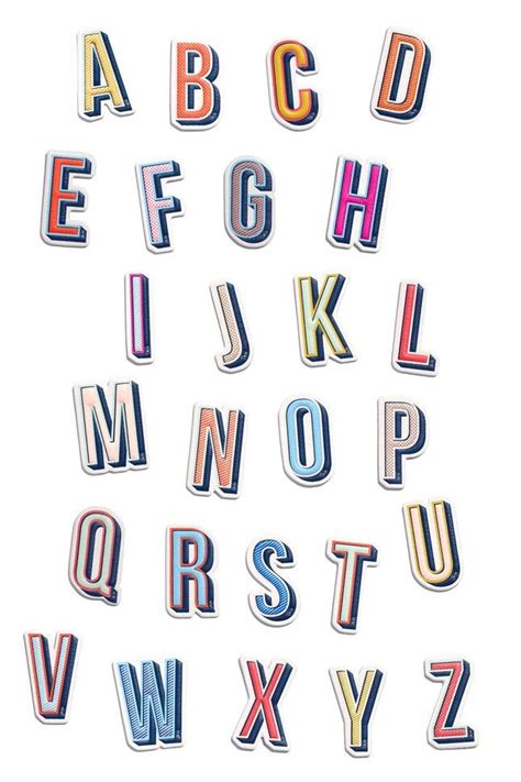 Generate aesthetic fonts and aesthetic emoji with our free tool aesthetic text generator. Anya hindmarch Letter Sticker in Multicolor | Letter stickers, Print stickers, Lettering