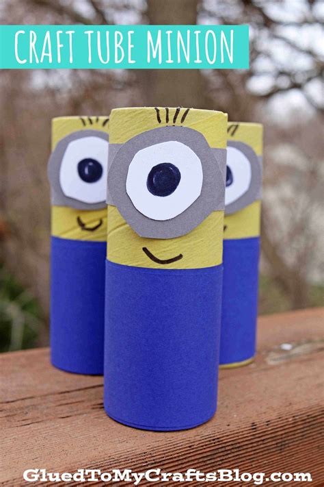 Cardboard Tube Minion Craft