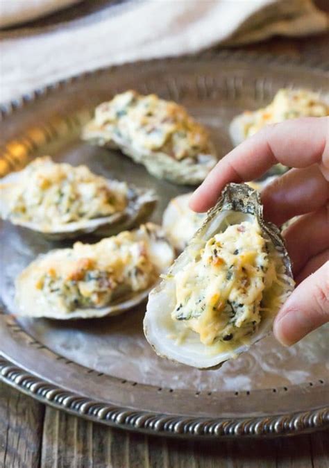 Three Cheese Baked Oysters Recipe A Spicy Perspective