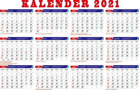 Kalender Libur Nasional Indonesia Tahun 2021 Printable Calendar Baby