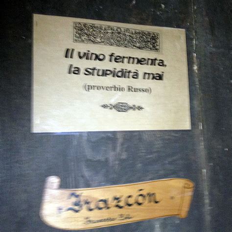 Il vino è uno degli alcolici più amati: Commenta la frase: Il vino fermenta. La stupidità mai.