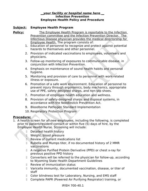 Free Printable Policy And Procedure Templates [Word, PDF] Examples