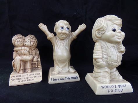 russ and wallace berrie figurines 1970 and 1973 paula etsy etsy wallace figurines