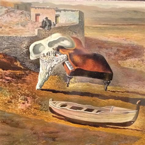 Atmospheric Skull Sodomizing Grand Piano Salvador Dali Art Artwork