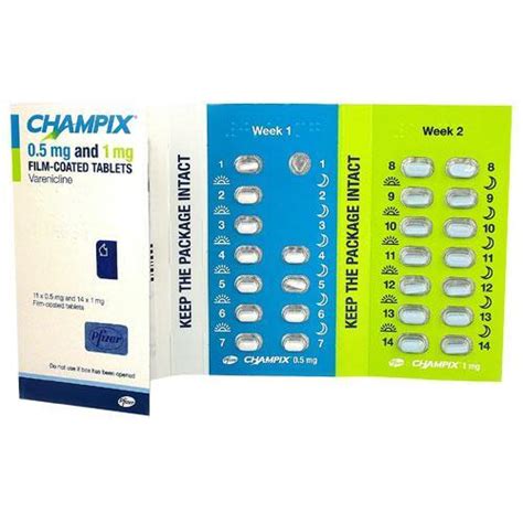 Chantix Varenicline Tablet Starter Pack Cool And Dry Place At Best