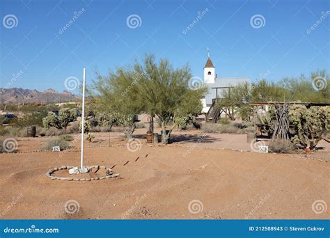 APACHE JUNCTION, ARIZONA - DECEMBER 8, 2016: Labyrinth at the