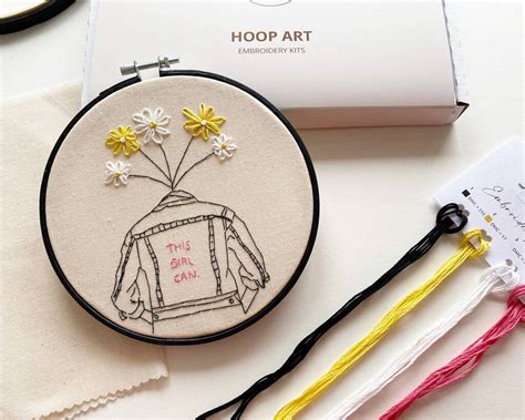 Customised Female Embroidery Kit By Stitch With Skye | notonthehighstreet.com