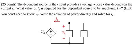 Solved The Dependent Source In The Circuit Provides A Chegg