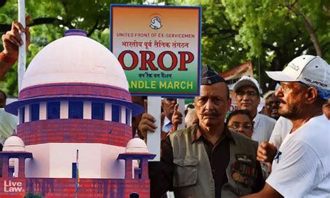 Orop Supreme Court Directs Centre To Disburse Arrears Under One Rank One Pension Scheme By