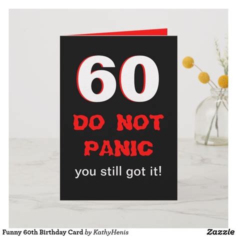 Funny 60th Birthday Card Zazzle 60th Birthday Cards Birthday Wishes Funny Birthday Quotes