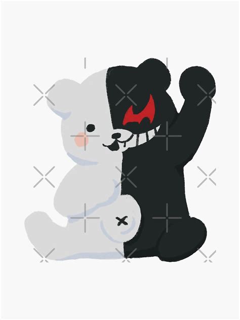 Monokuma Sticker For Sale By Tansa H Redbubble