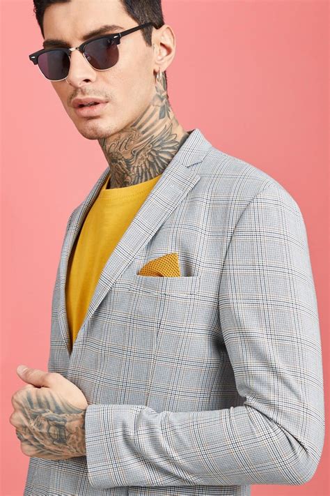 Make sure to check out boohooman's tailored suit range here, and you can read about what they offer themselves here. Mustard Vintage Check Suit Jacket | boohooMAN | Checked ...