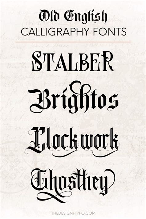 Old English Calligraphy Font Old English Calligraphy