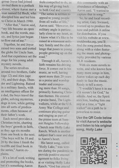 Article in Big Sandy-Hawkins Journal – September 2020 – Zook Books