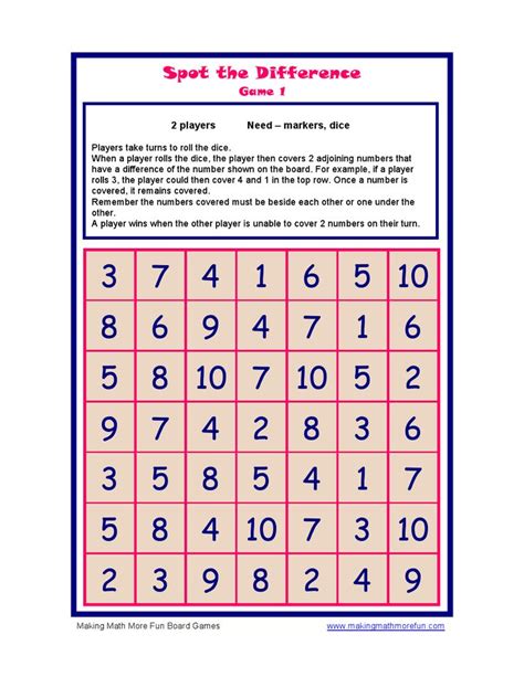 There are supplies laying around the house that you can use to make supplies needed for multiplication printables: 50+ Making Math More Fun Math Board Games for Kids ...