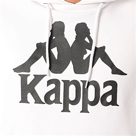 Kappa Sweat Capuche Authentic Tenax 3111gbw Blanc